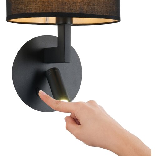  Brilagi - LED zidna lampa DAYA 1xE14/40W/230V + LED/3W crna Slike
