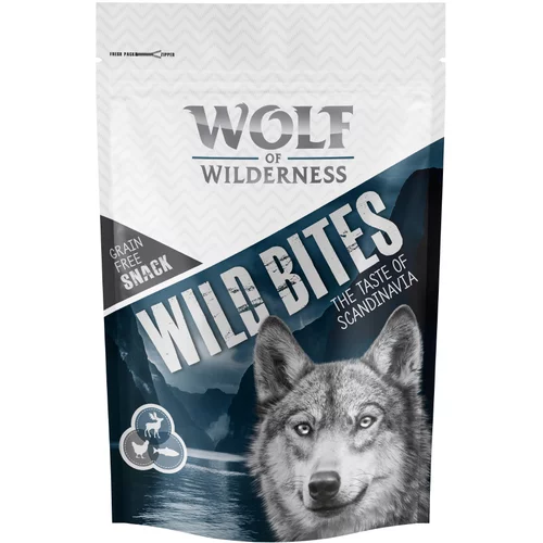 Wolf of Wilderness Snack - Wild Bites "The Taste Of" 180 g - Scandinavia - los, losos, piletina