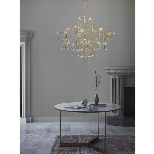 Nova Luce Metalna LED viseća svjetiljka u zlatnoj boji &amp;oslash; 80 cm Goro &amp;ndash; Slike
