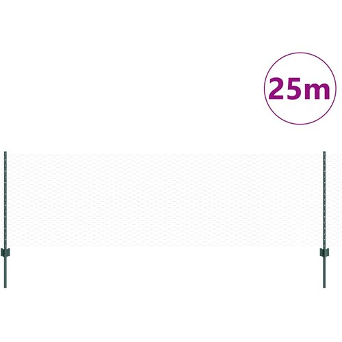  Heksagonalna ograda s stubom 25 x 0,8 m Čelik premazan PVC-om Slike