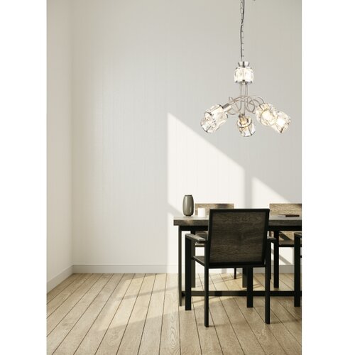 Globo 54356-5H - led luster na lancu kris 5xE14/40W/230V + LED/5W Slike