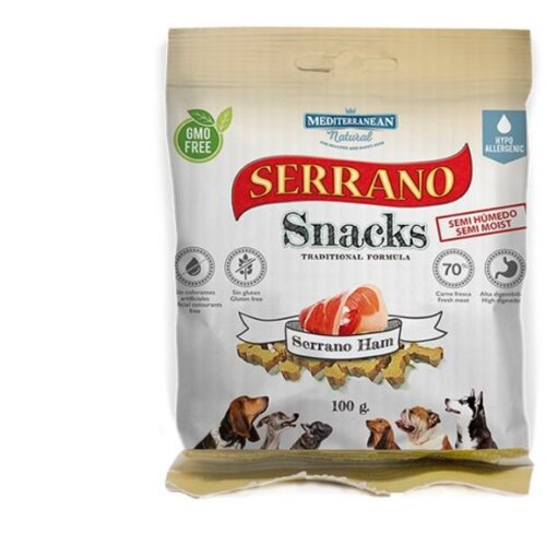Mediterranean_Natural Mediterranean Poslastice za pse Serrano, Jagnjetina, 100 g Cene