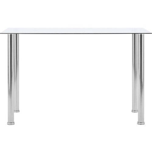 Maison Chic Jedilna miza - Kuhinjska miza - Jedilni stol prozorna 120x60x75 cm kaljeno steklo, (21715315) Cene