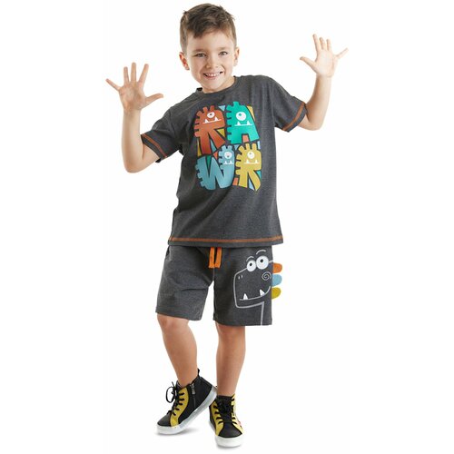 Denokids Rawr Dino Boys T-shirt Shorts Set Cene
