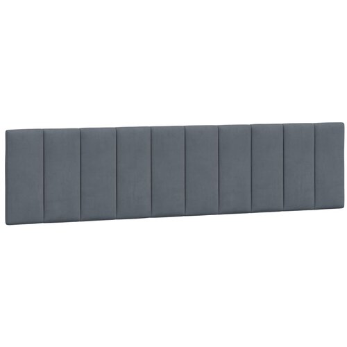 Maison Chic Posteljno vzglavje - Vzglavna omarica - Vzglavna stranica temno siva 200 cm žamet, (21704044) Cene
