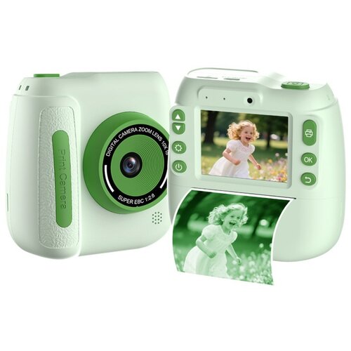 INF Instant fotoaparat s tiskalnikom &mdash; 48MP, 2.4 inch IPS, 1080p, USB-C Green, (5000235286) Cene
