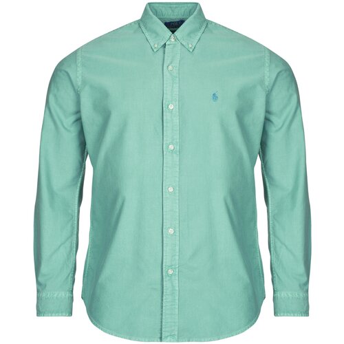 Polo Ralph Lauren CHEMISE DROITE CUSTOM EN OXFORD LEGER Zelena Slike