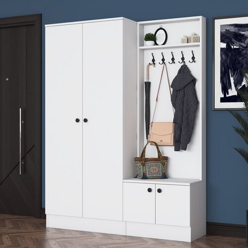 Hanah home Panel za predsoblje, Bela Slike