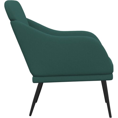  Fotelja tamnozelena 63 x 76 x 80 cm od tkanine Slike