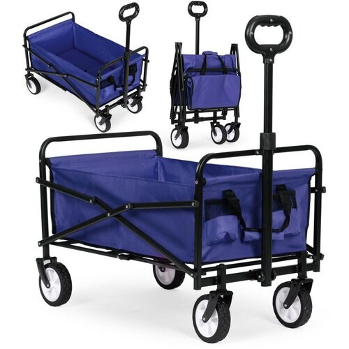 MULTIGARDEN Sklopiva kolica za plažu 48X90cm Blue, Slike