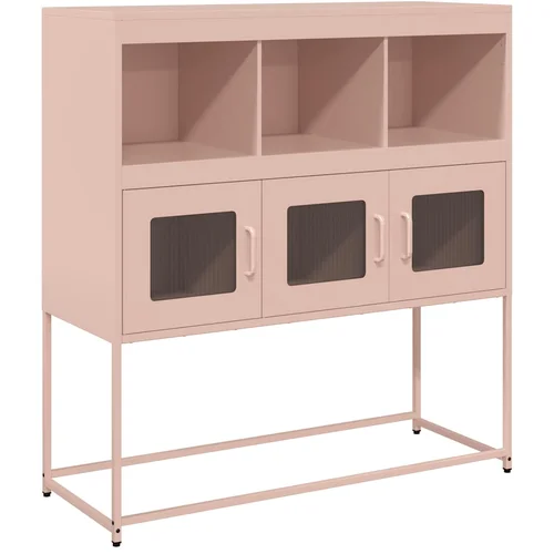 Maison Chic Komoda - Predalnik roza 100,5x39x107 cm hladno valjano jeklo, (21717900) Maison Chic Komoda - Predalnik roza 100,5x39x107 cm hladno valjano jeklo, (21717900)