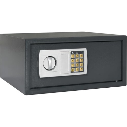 vidaXL elektronički Digitalni Sef Tamno Sivi 42x37x20 cm Čelik Cijene
