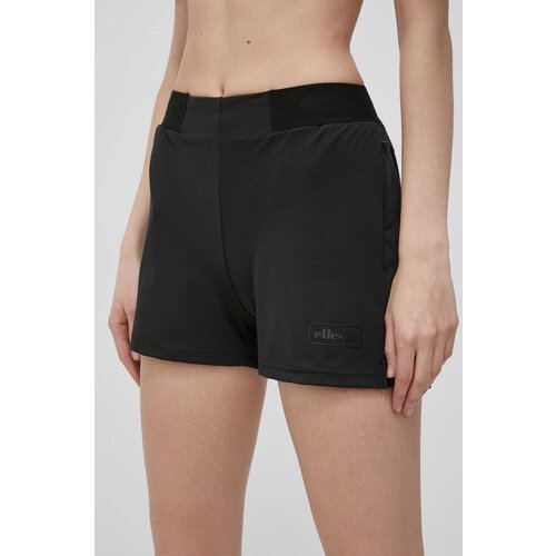 Ellesse Kratke hlače za žene, boja: bež, glatki materijal, srednje visoki struk Slike
