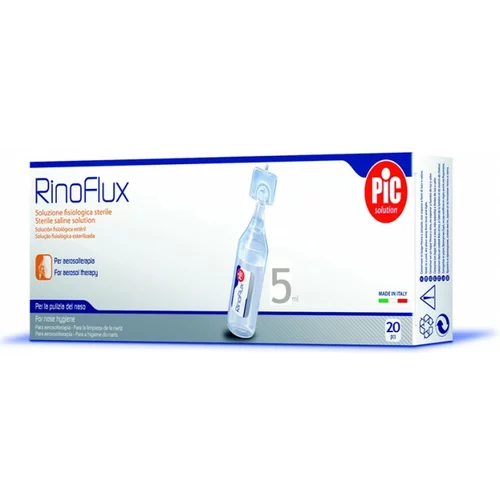 Pic RinoFlux, sterilna fiziološka raztopina 20×5 ml