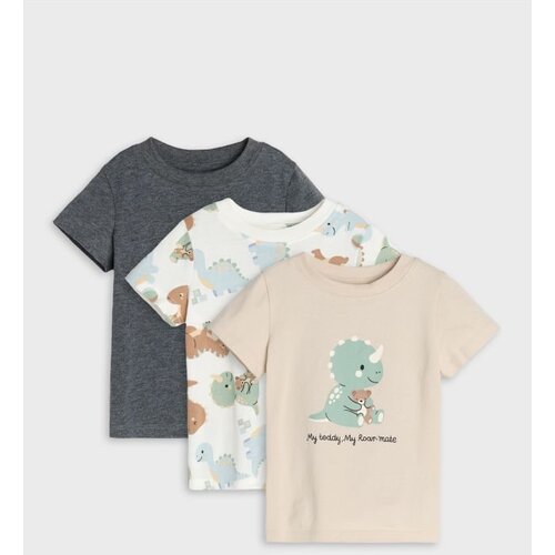 Sinsay Pamučne majice s printom dinosaura 3 pack Cijene
