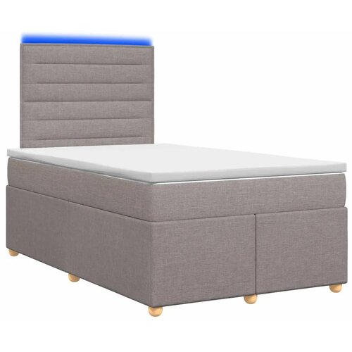  Boxspring krevet s madracem Sivosmeđa 120 x 190 cm Tkanina - Sivosmeđa 120 x 190 cm Dizajn linija Slike