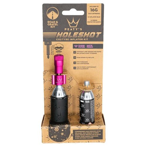 Peaty&amp;#039;s holeshot CO2 pumpa 16g roza Slike
