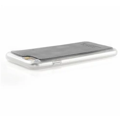 Surazo Onasi silikonski ovitek iPhone 8 - usnjen - siv