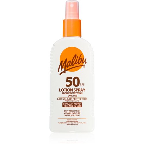 Malibu Lotion Spray High Protection krema za sunčanje SPF 50 200 ml Slike