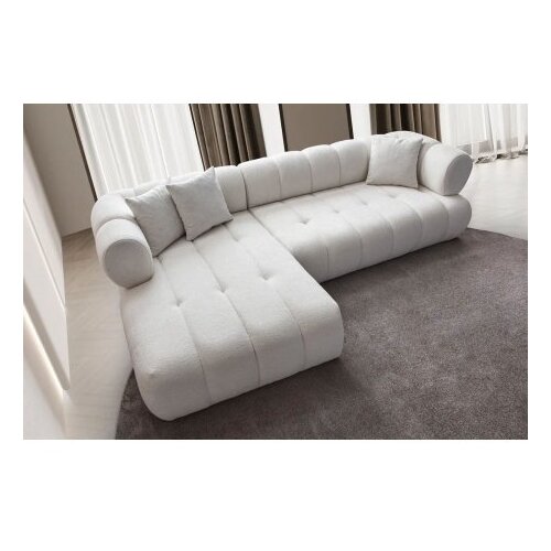Atelier Del Sofa Ugaona garnitura na razvlačenje Petra Left, 280x170x90 cm, Bijela Slike
