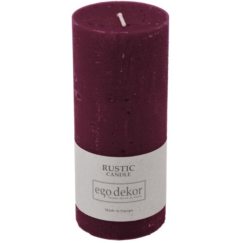 Rustic candles by Ego dekor Vinsko rdeča sveča Rust, čas gorenja 58 h Cene