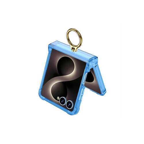 Ms Mobile RING LINES II Futrola za Samsung F776B Galaxy Z Flip 8 5G plava (GKK case) Slike