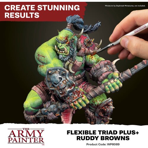 The Army Painter Warpaints Fanatic: Ruddy Browns Flexible Triad PLUS+ - 1 set. Slike