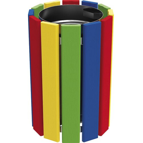 PROCITY zunanji ko&amp;scaron; za odpadke junior, prostornina 40 l, rdeče / rumene / zelene / modre barve Slike