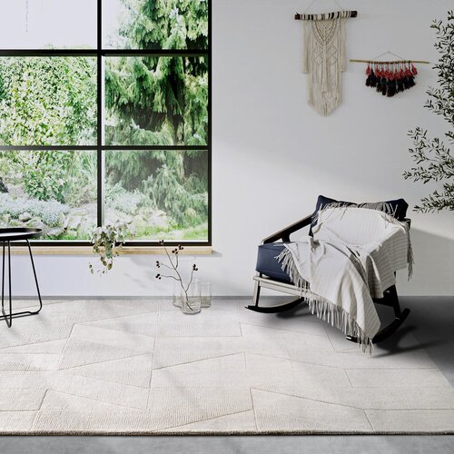 Villeroy &amp;amp; Boch Kremno bela ročno tkana volnena preproga 120x170 cm Ursule &amp;ndash; Slike