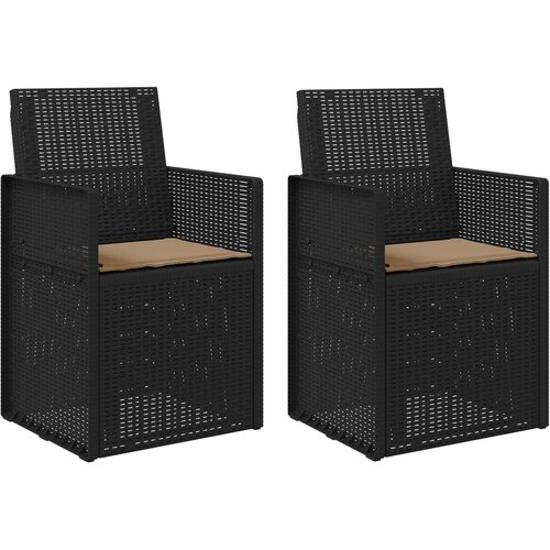  Vrtni jedilni stoli 2 pcs Antracit in taupe PP, (5000285792) Cene