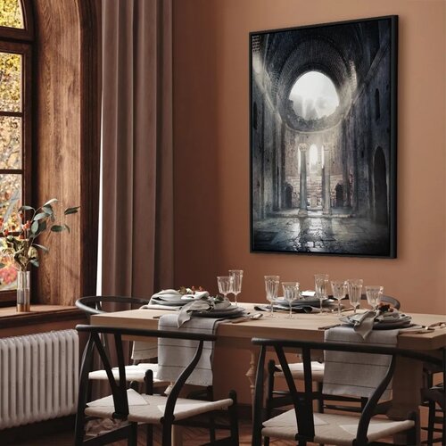  Slika - Chamber of Secrets (1 Part) Vertical 80x120 U crnom drvenom okviru Slike