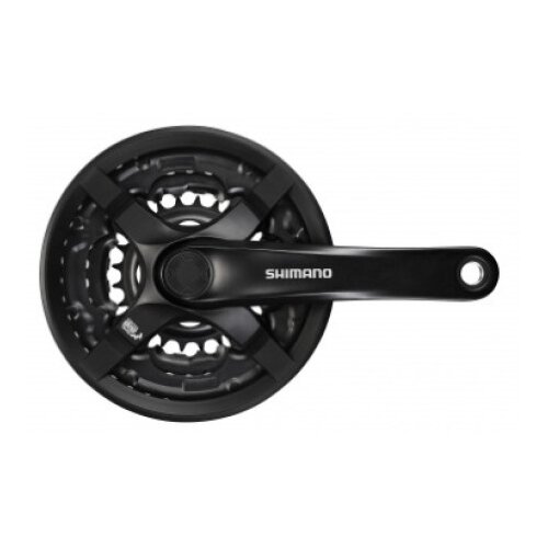 Shimano tourney fc-ty501, 48x38x28t, kurbla 170mm, 6/7/8 brzina, cg, crank fixing bolt, black, ind.pack Pogon ( EFCTY501C888CLB ) Cene