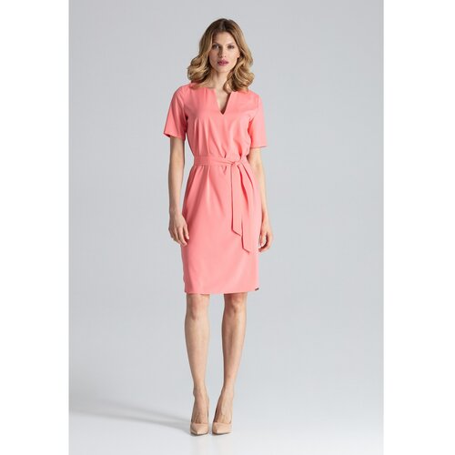 Figl Ženska haljina M669 Koraljno siva | smeđa | pink Slike