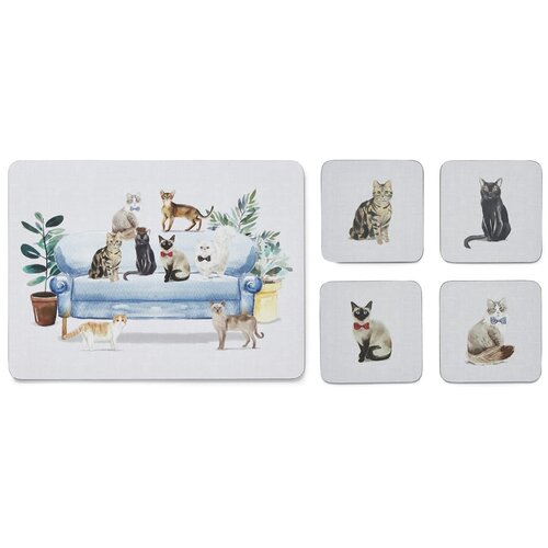 Cooksmart ® Podmetači i prostirke za čaše u setu 8 kom Curious Cats – Cijene