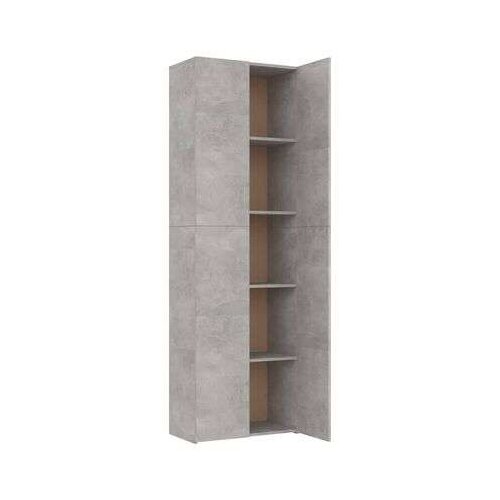  Pisarni&amp;scaron;ka omara betonsko siva 60x32x190 cm iverna plo&amp;scaron;ča, (20705290) Slike