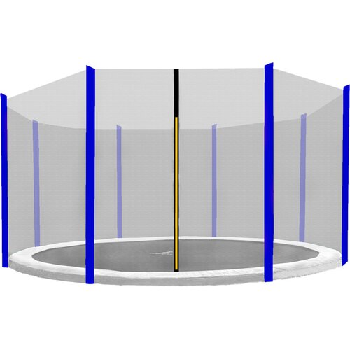 Aga Za&amp;scaron;titna mreža za trampolin ukupnog promjera 366 cm na 8 &amp;scaron;ipki AGA MR1512OUT-8Blue - Plava Slike