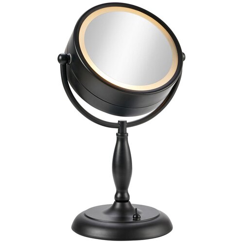 Markslöjd Mat črna namizna svetilka s steklenim senčilom (višina 36 cm) Face – Cene