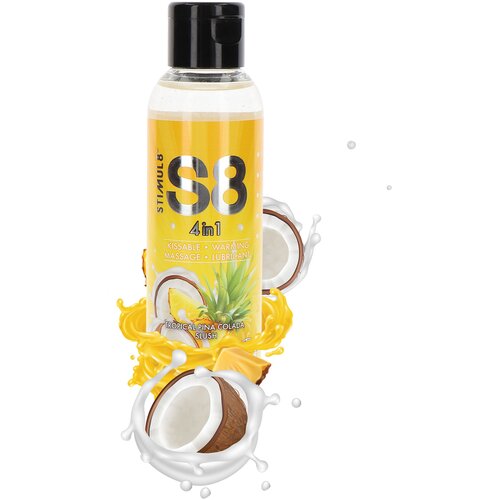 Stimul8 4in1 Dessert Kissable Warming Massage Lubricant Tropical Pina Colada Slush 125ml Slike