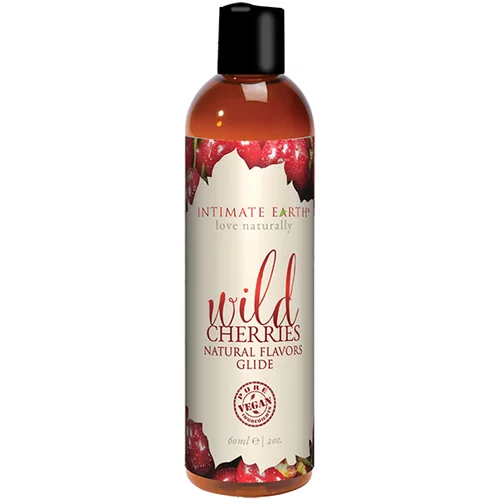 Intimate Earth Lubrikant s okusom - Natural Flavors Wild Cherries, 60 ml