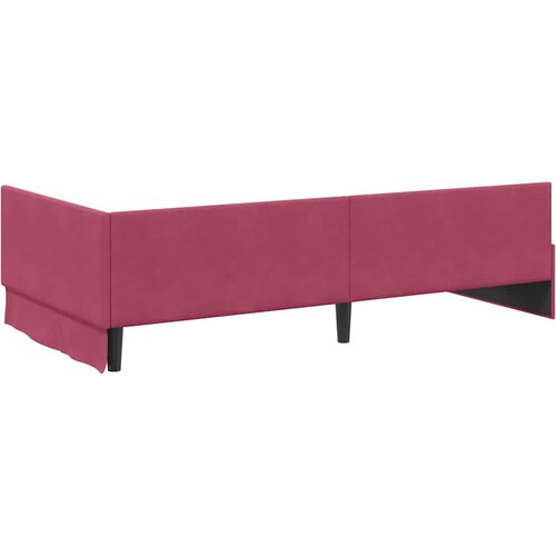  Kutni okvir kreveta Vinska crvena 90 cm x 200 cm Bar&amp;scaron;un Slike
