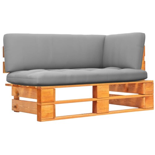  Kutna vrtna sofa od paleta boja meda od impregnirane borovine Slike