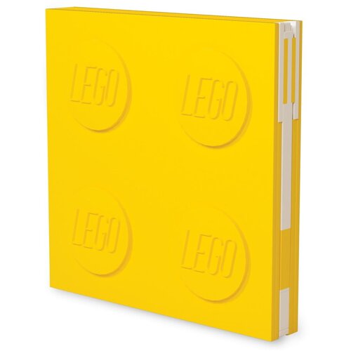 Lego Rumena kavdratna beležnica z gel pisalom LEGO&amp;reg;, 15,9 x 15,9 cm Slike