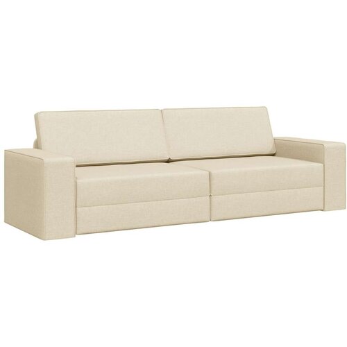 vidaXL Dnevni kauč na krevet 2-u-1 Krem 245x150x60.5 cm Tkanina Cijene