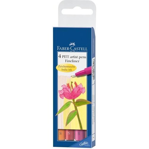 Faber-Castell xxxPITT artist pen S Warm set 4, (22005654) Cene