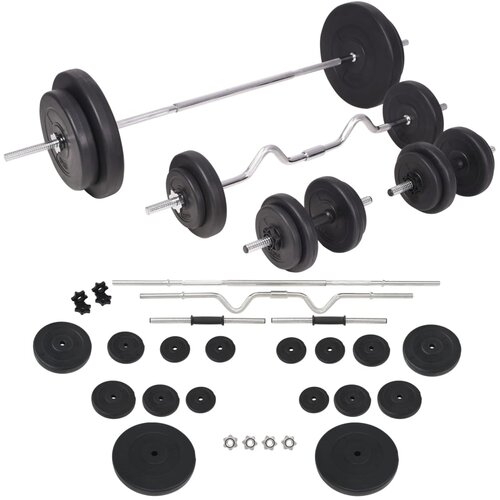  Set šipki i utega 90 kg Cene