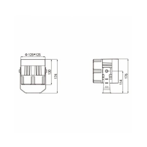  led reflektor JM-4707 32W 4000K sivi IP66 Cene