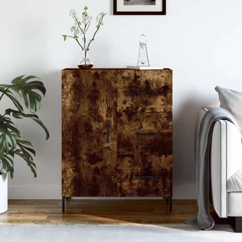 The Living Store Komoda dimljeni hrast 69,5x34x90 cm inženirski les - Komoda, (21663247) Slike