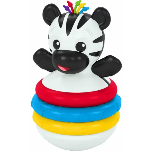 BABY EINSTEIN Stack & Wobble Zen Zebra igrača z grizljajočim delom 3 m+ 1 kos