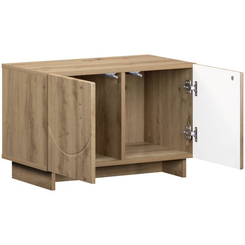  TV stalak 60 x 34.5 x 40 cm Hrast artisan Konstruirano drvo Slike