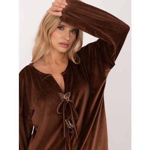 Italy Moda Blouse-DHJ-BZ-19916.03P-brown Cene